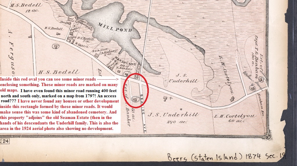 Beers 1874 Map of of the Marshlands Area