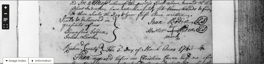 Possible Signature of Jean Bodin from 1737
