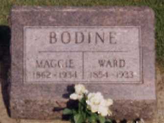 Grave of Ward and Margaret Bodine