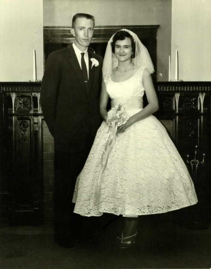 Robert and Sandra Bodine's wedding photo