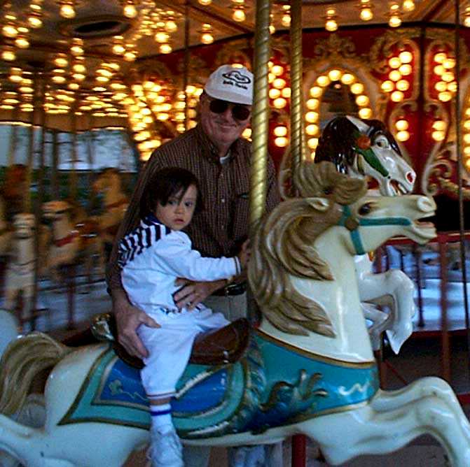 Ian Bodine with Grandpa