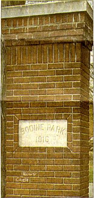 Entrance Pillar at Bodine Park