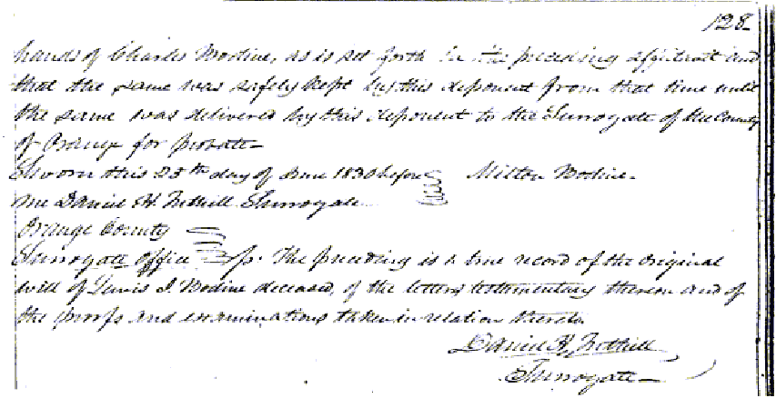 Lewis I. Bodine Will, page 1