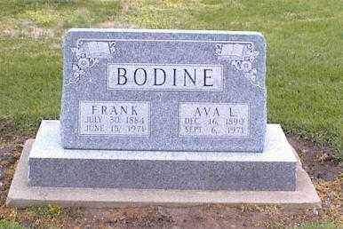 Grave of Frank and Ava L. Bodine