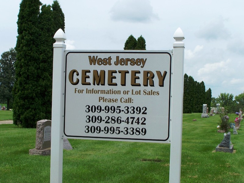 Sign in West Jersey Cemetery