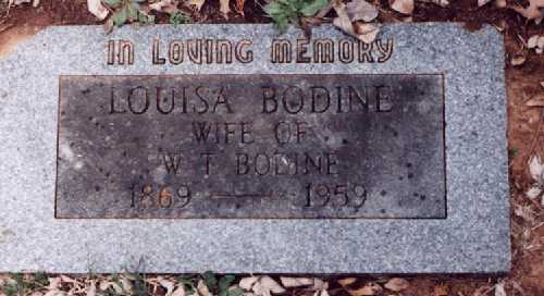Grave of Louise (Buttons) Bodine