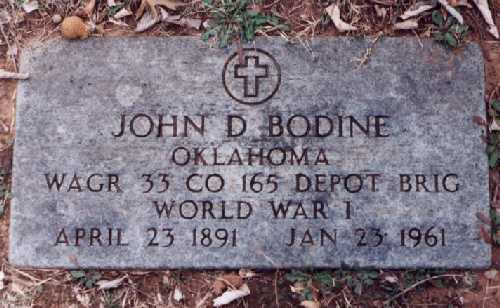 Grave of John Davis Bodine