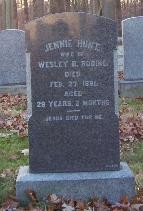 Gravestone of Jennie (Hunt) Bodine