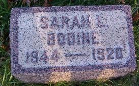 Gravestone of Sarah L. Bodine