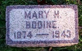 Gravestone of Mary H. Bodine