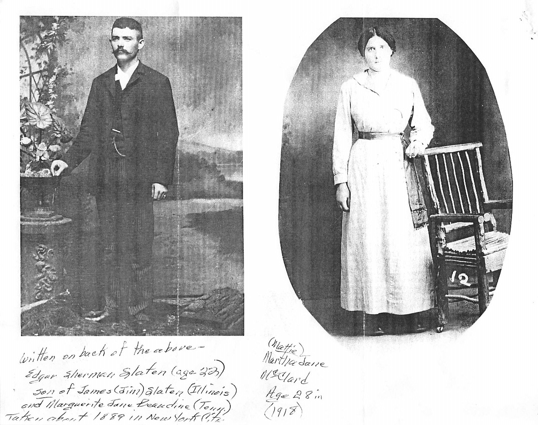 Edgar Sherman Slaten and Martha Jane McClard